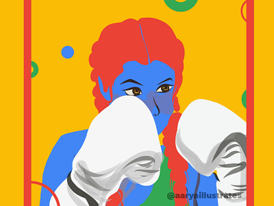 Women Illustration series | Blue