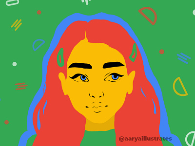 Women Illustration Series | Green