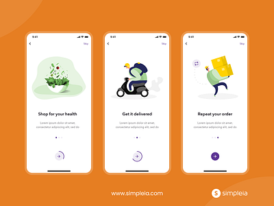 Onboarding Concept From Healthy & Tasty App