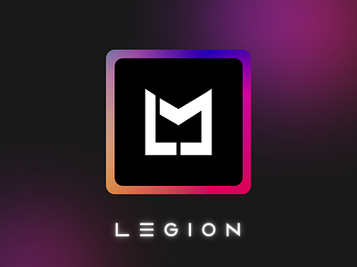 Legion Marketing Logo brand branding gradient logo logo design marketing web web design