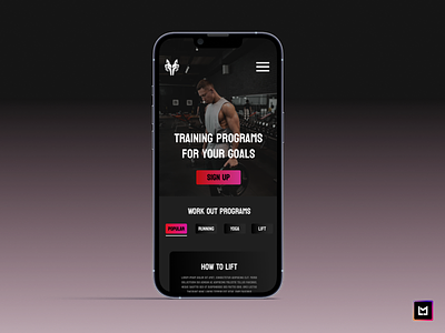 Mobile Fitness Website