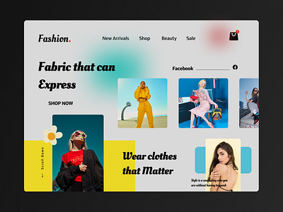 Fashion Landing Page Concept