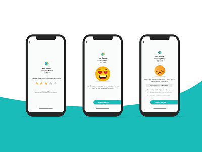 BOTY app Feedback screen design