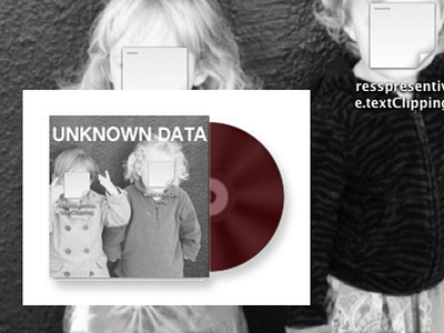 Unknown Data Album/Sleeve design album art direction music photoshop record vinyl