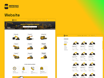 Website for Motochas ui ux webdesign website