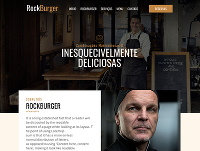 Rock Burger design frontend ui ux web webdesign