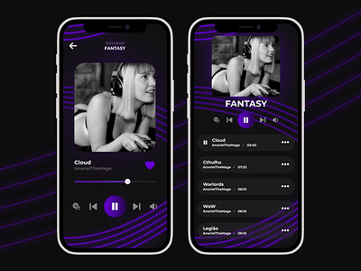 Music Player design frontend ui ux web webdesign