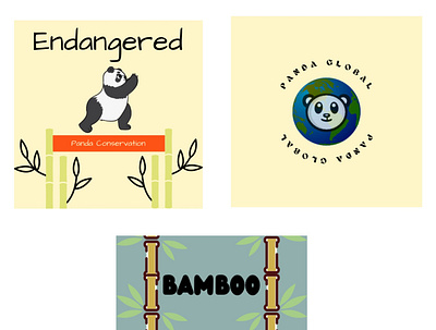 Day 3 of #dailylogochallenge canva dailylogochallenge day3 design logo panda