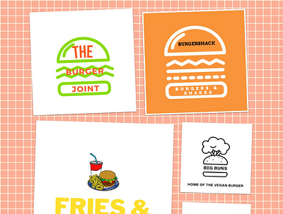Day 33 of #dailylogochallenge burger canva dailylogochallenge day33 design logo logodesign