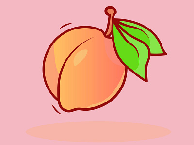 Fruit Vol 1. adobe illustrator design fruit illustration peach peaches