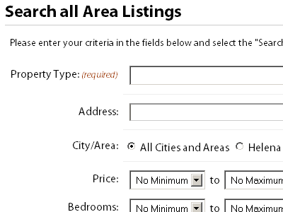 MLS Search clean css form html interface ui white