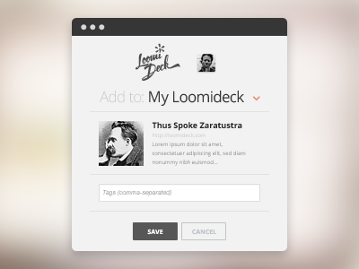 Loomideck Bookmarklet bookmarklet collaboration dialog platform ui web