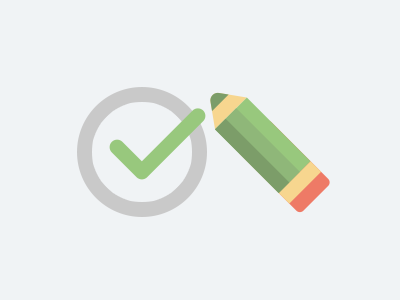 Get Things Done check done flat gtd icon illustration pencil project task to do todo