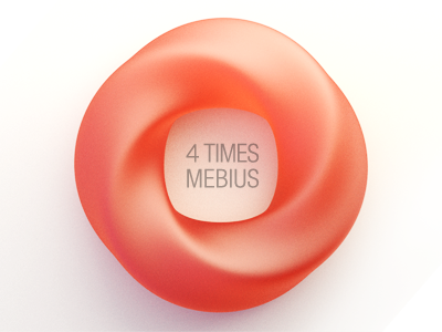 4 Times Mebius (It's not a logo) 3d blender cycles mebius rubber torus