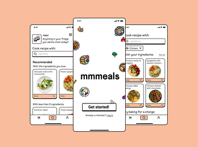 Mmmeals app case study cooking app design meals ui ui design ux ux design