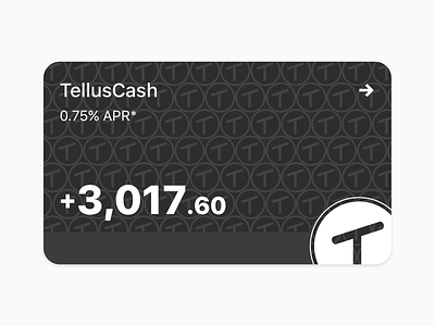 TellusCash Card app card cash currency design finance interest interface mobile product ui