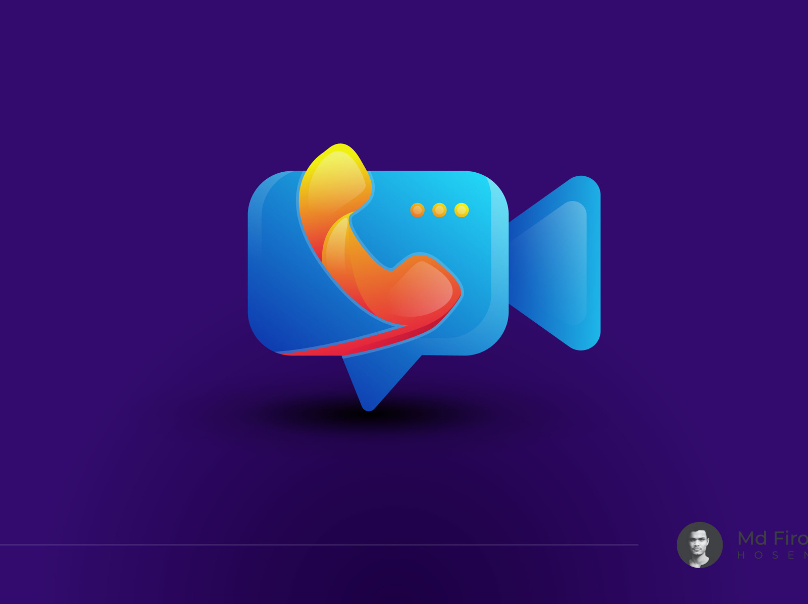 Video Call App logo design App logo design Icon design by Firoj