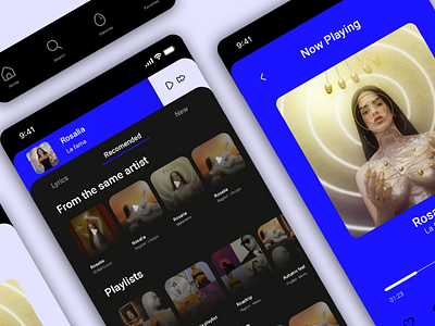 UI Design music app