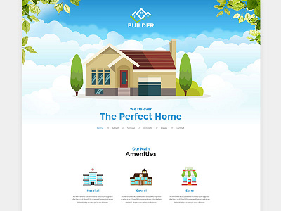 Builder download invite invite me mockup psd template theme web template website