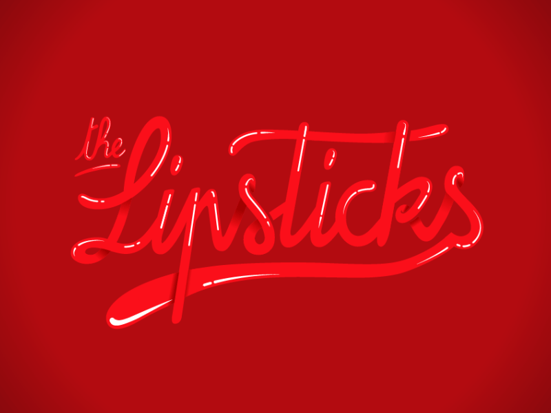 The Lipsticks animation design graphic lettering motion typography