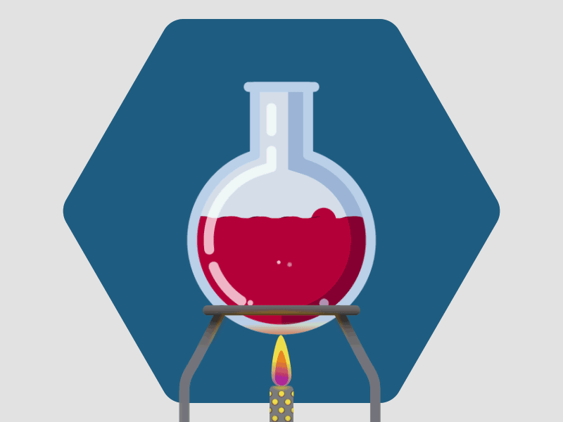 Laboratory : Round Flask animation beaker design flask illustration laboratory motion science