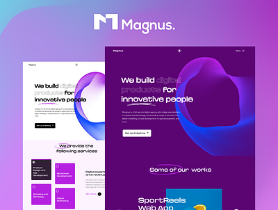 Magnus Digital agency design digital agency ui ui design website