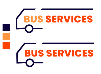 Bus Service branding creative logo graphic design illustration illustrator logodesign milimastic logo photoshop simple logo vector