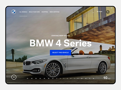 BMW: Interactive Concept | UIUX Design audi automotive bmw car ui car user interface ecommerce elegant homepage interactive ipad luxury mercedes minimal uiux modern premium sleek slideshow tesla website car