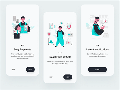 App onboarding design & illustrations app design illustration ui ux