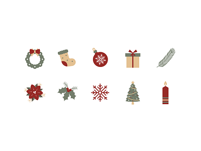 Christmas Icon set app design icon illustration ux vector