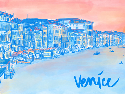 Venice - Sunset digital illustration illustration procreate venice