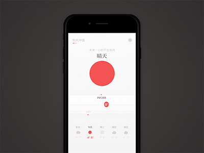 Redsun app sketch ui weather