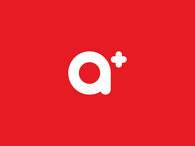 A+ a cute logo plus red word