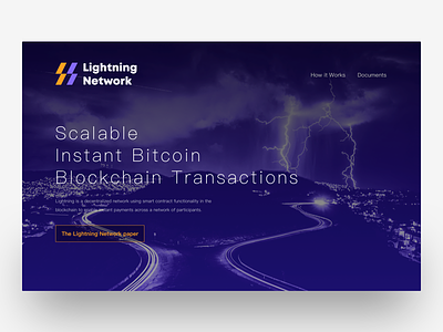 Lightning Network Web (concept) block chian lightning lightning network network thunder web