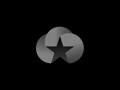 Star Cloud brand cloud icon logo polygon star