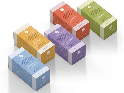 Masa Tea box brand colors logo design package design packaging plants