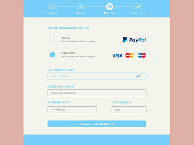 Credit Card Checkout challenge checkout dailychallenge dailyui interface ui userinterface ux