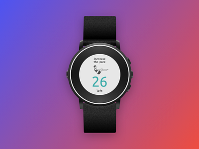 #Day 014 Countdown timer daily dailyui designapp flat interface pebble product ui ux watch