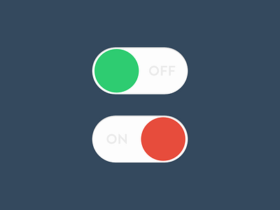 #Day 015 On off switch daily dailyui flat interface off on switch ui ux