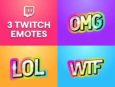 3 Emotes for Twitch, Discord or Youtube badges bits cheers discord emotes stream twitch youtube