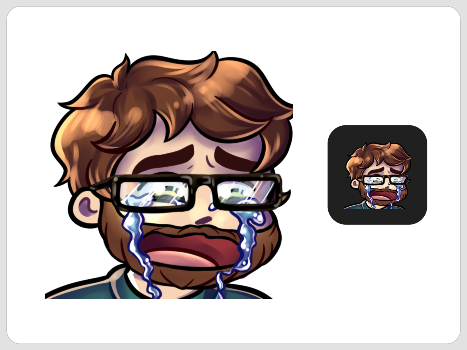 12 Brown Hair Beard And Glasses Chibi Boy Emotes For Twitch By Oksana Qoqsik On Dribbble 1501