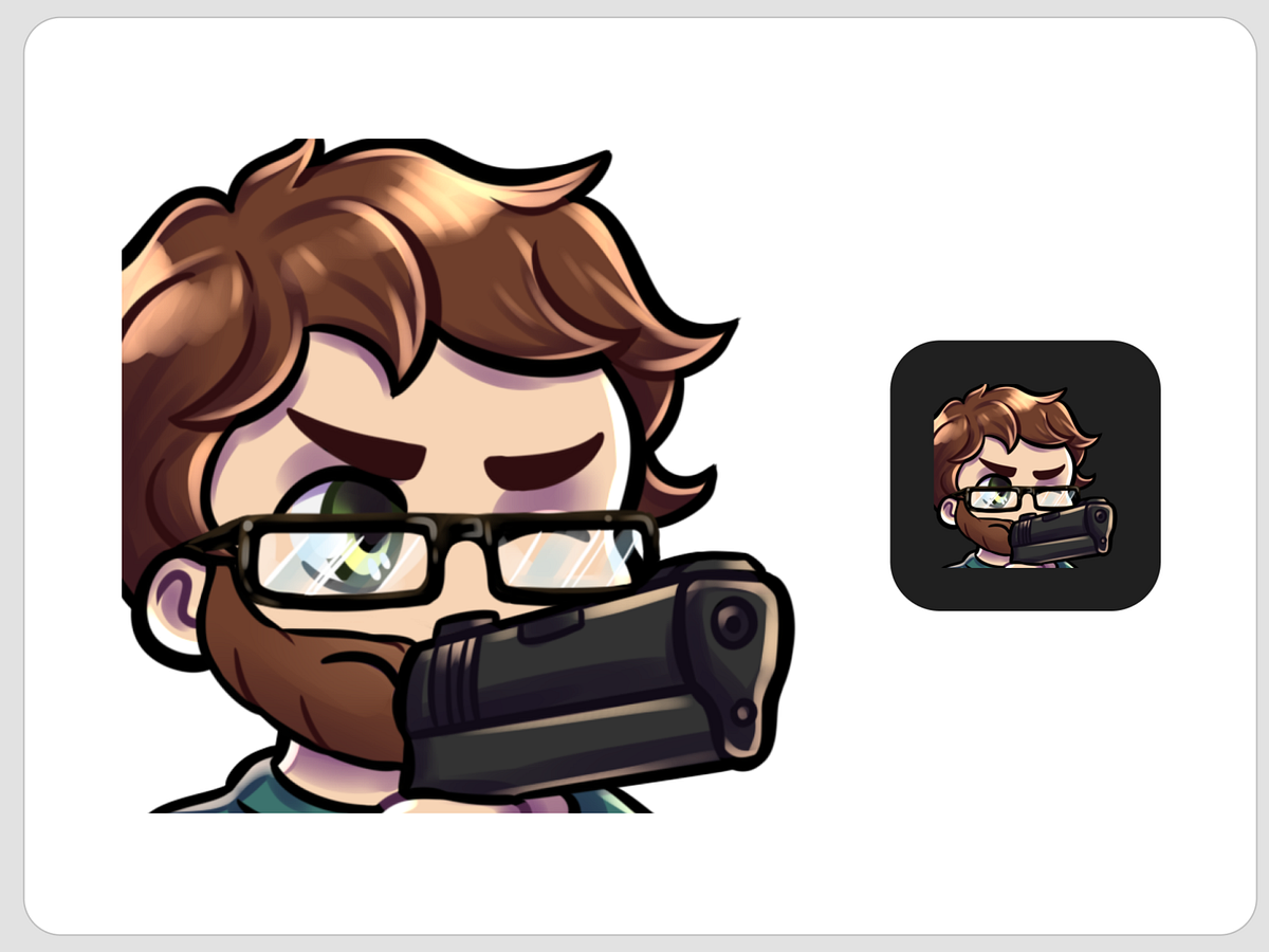 12 Brown Hair Beard And Glasses Chibi Boy Emotes For Twitch By Oksana Qoqsik On Dribbble 6870