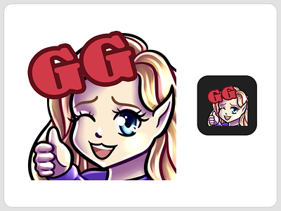 Demon Girl Emote Bundle for Twitch Discord  Chibi 