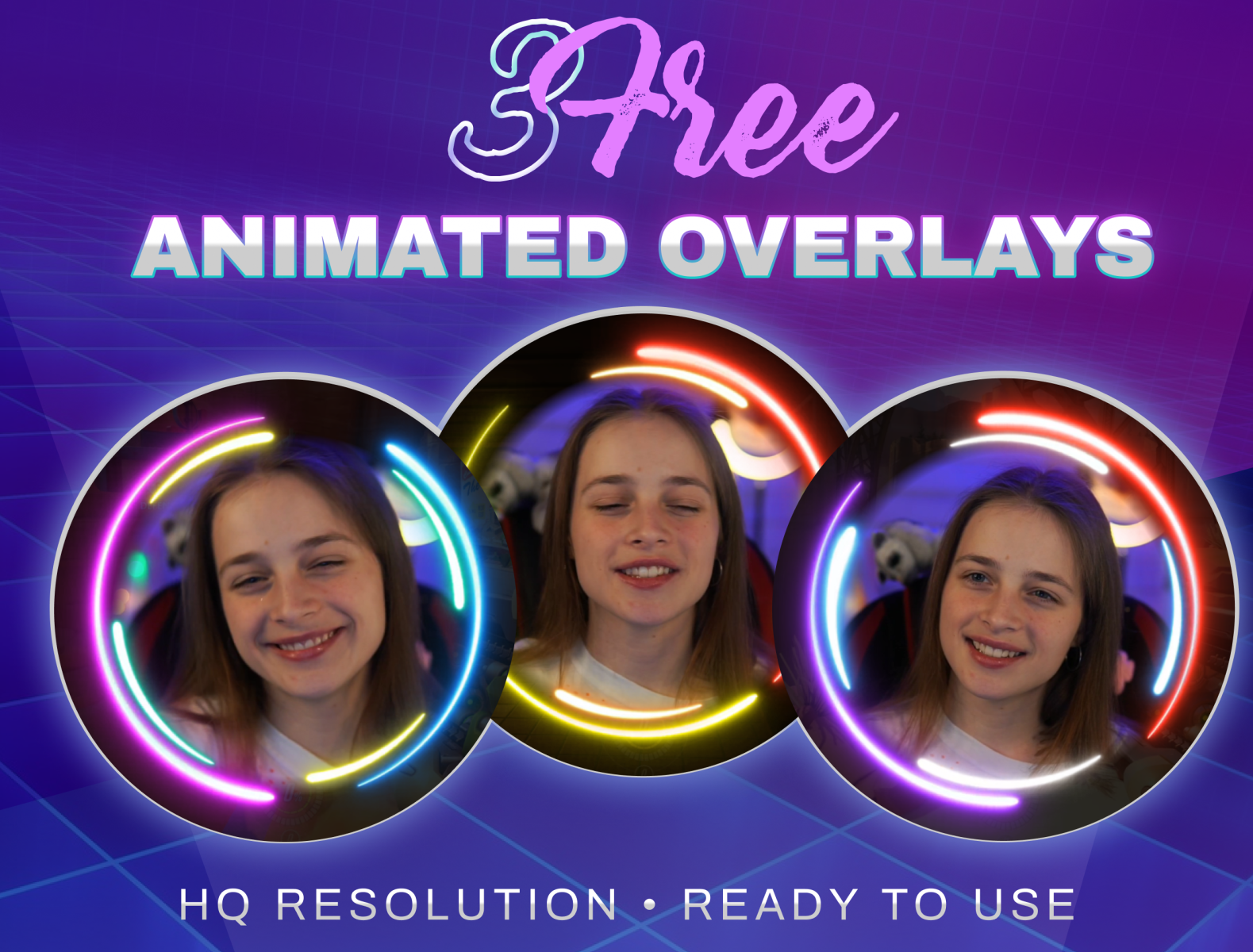 3 Free Animated Webcam Overlay for Twitch by Oksana qoqsik on Dribbble