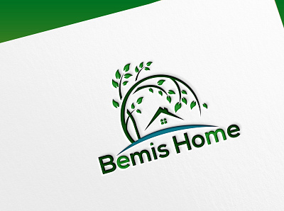 Natural Home Logo app branding design icon illustration logo design logo mark natural logo nature typography ux