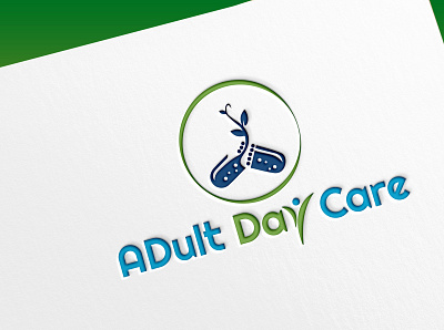 Adult Day Care care logo natural logo