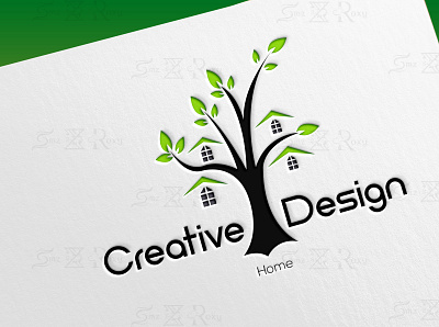 Creative Home Design creative logo icon illustration logo design logo mark natural logo typography ui ux vector web