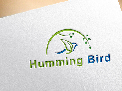 Humming Bird 3d animation bird logo branding creative logo design fiverr graphic design humming bird illustration logo logo design logo mark motion graphics natural logo sazib roxy ui vector
