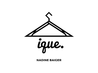 Brand Design "ique" brand design fashion logo tailor