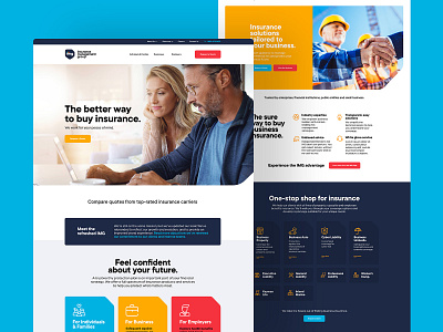 Insurance Management Group Website agency brand branding img insurance ui ux web web design website